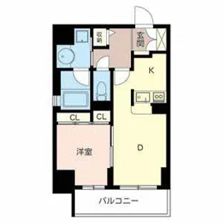 AD-HOC呉服町【0504号室】の間取り