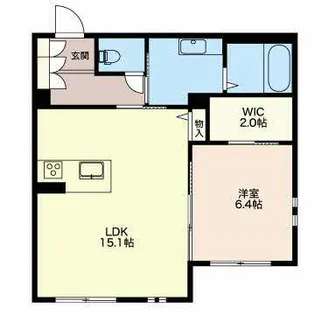 テラス高倉【0102号室】の間取り