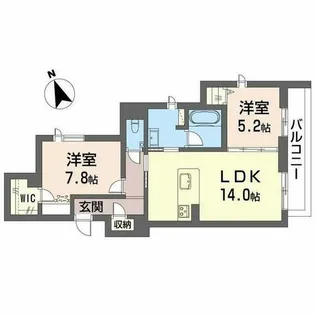 サンパーク【0301号室】の間取り