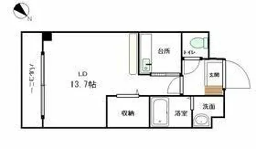 スリーディーガーデン本山【2階】の間取り