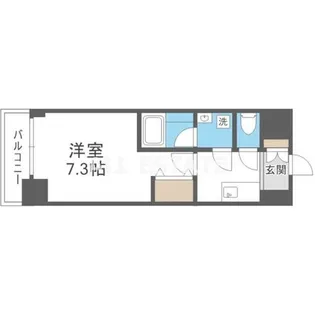 プロシード深江橋【4階】の間取り