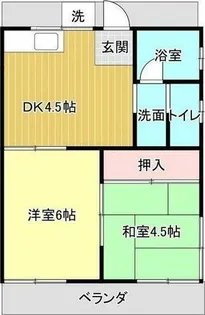 豊明ハイツ【1階】の間取り