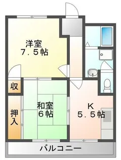 大西マンション【1階】の間取り