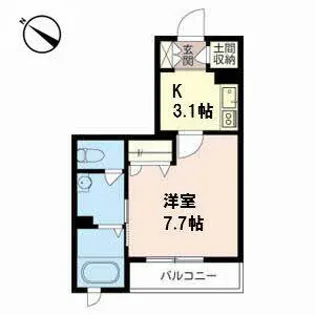 シャーメゾンクレスト【0302号室】の間取り