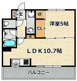 朝日プラザ兵庫駅前通【207号室】の間取り