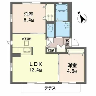 シャーメゾンリベルタ【0105号室】の間取り