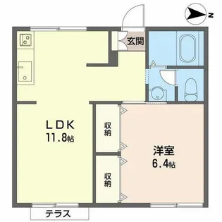 カーサベルデ【0102号室】の間取り