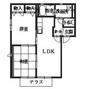 ハイツ櫻【0101号室】の間取り