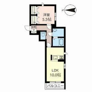 Star two【0201号室】の間取り