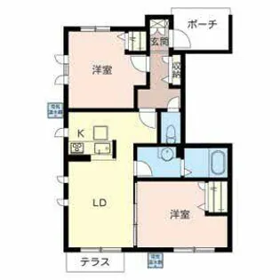 カサベルデ【0101号室】の間取り