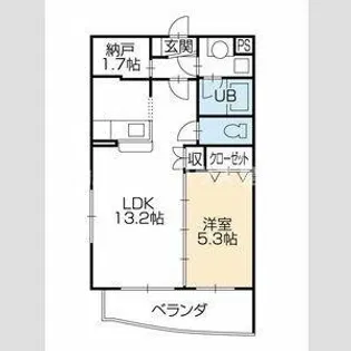 モンシャトー【102号室】の間取り