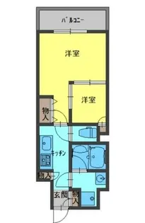 ウエリスアーバン守口【9階】の間取り