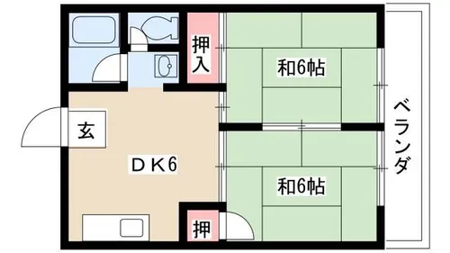アネックス新町【102号室】の間取り