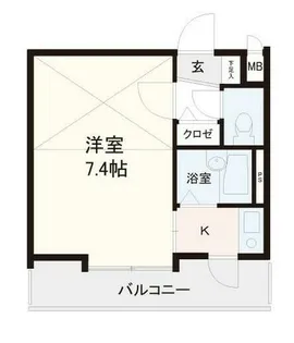 リンピアル大橋【605号室】の間取り
