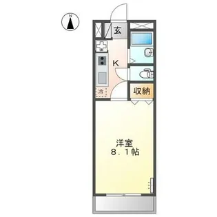 フローリィ麗【1階】の間取り