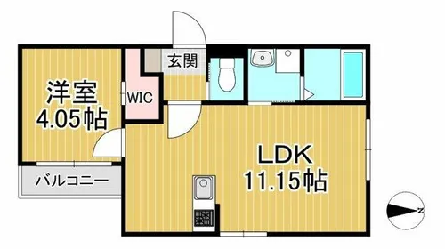 BRAVE BASE久留米東 B棟【2階】の間取り