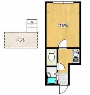 プライマリー久留米大西【103号室】の間取り