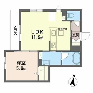 ユーモリスII【0103号室】の間取り