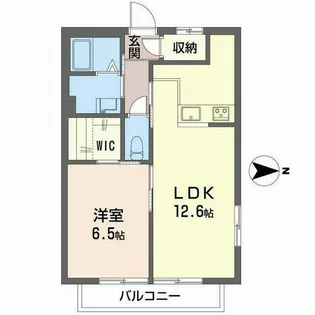 ウエスト・パディ【0201号室】の間取り