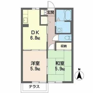 セフィラ東二見【0101号室】の間取り
