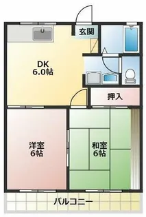 ユトリロ緑ヶ丘【205号室】の間取り