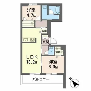 ノース ウィステリア【0301号室】の間取り