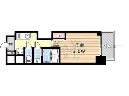 プレデコート天王寺EAST【4階】の間取り