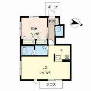 シャーメゾン南多聞台【0102号室】の間取り