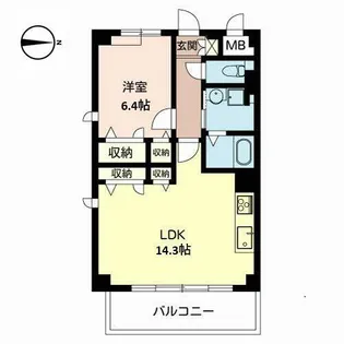 プルミエール・ソレイユ【0402号室】の間取り