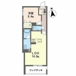 グランシード【0102号室】の間取り