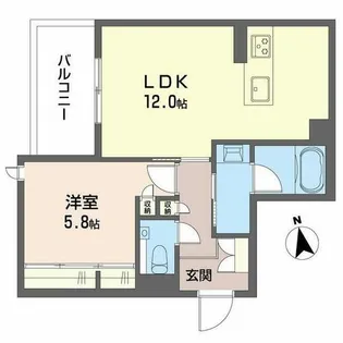 グランシード【0301号室】の間取り