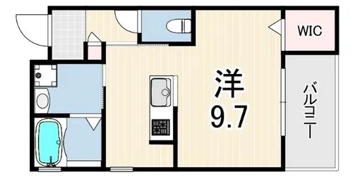 ラ リュール【1階】の間取り