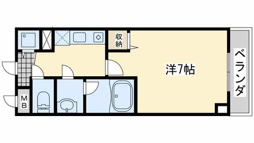 サンパティーりんくう【1階】の間取り