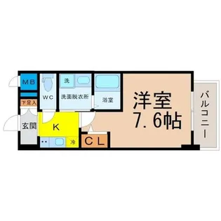 パルティール新栄【2階】の間取り