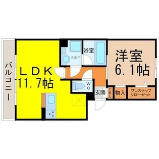 メゾンドリベルテII【3階】の間取り