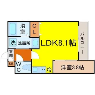 MOVE本陣PREMIO【3階】の間取り