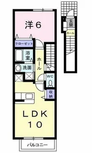 リトリートY【2階】の間取り