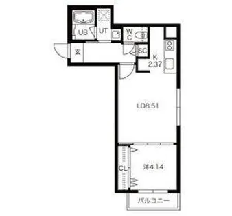 BPRレジデンス二十四軒【3階】の間取り