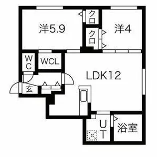 DPレジデンス山鼻【1階】の間取り