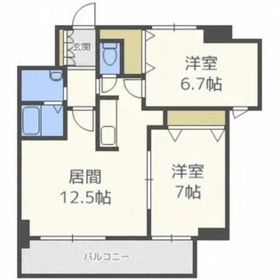 アルティ発寒【7階】の間取り