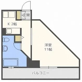 AMSTOWER南6条【11階】の間取り