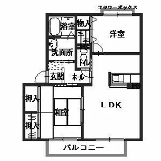 エフ・メゾン A・B【B201号室】の間取り