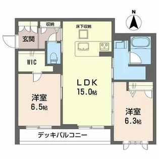 シャーメゾン レフィアント【0103号室】の間取り