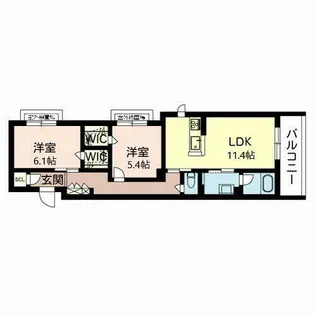 CASA KITANO【0302号室】の間取り