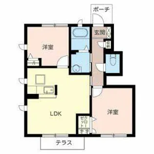 ヴィラ天神崎【0102号室】の間取り