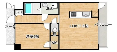S-RESIDENCE新大阪駅前【11階】の間取り