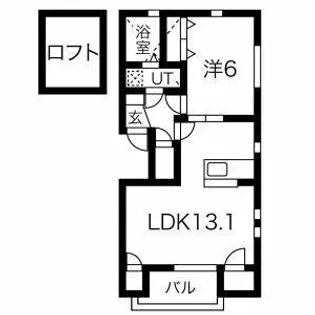ルーテシアⅡ【2階】の間取り
