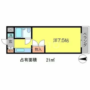 プロスパコート【4階】の間取り