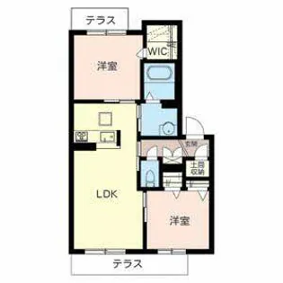 シャーメゾン モデルノ【0102号室】の間取り