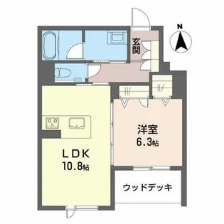 セレーノ吹上【0102号室】の間取り